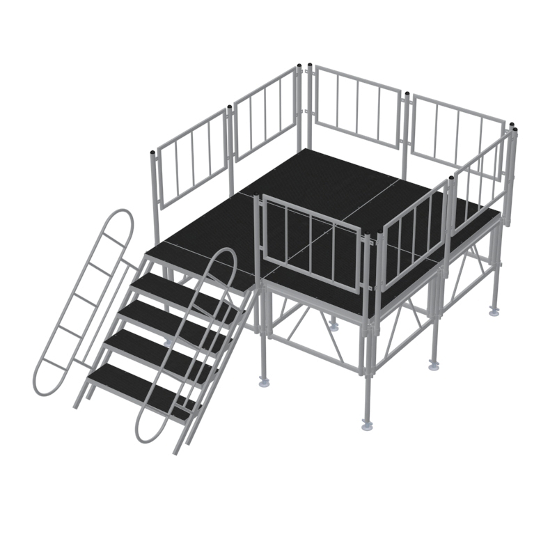 Gymnastics Beam Floor - Piattaforma Palco in Alluminio con Gambe