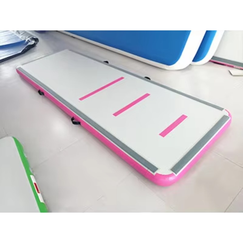 Gymnastics Beam Floor - Tappetino Gonfiabile Educativo Rosa per Ginnastica,